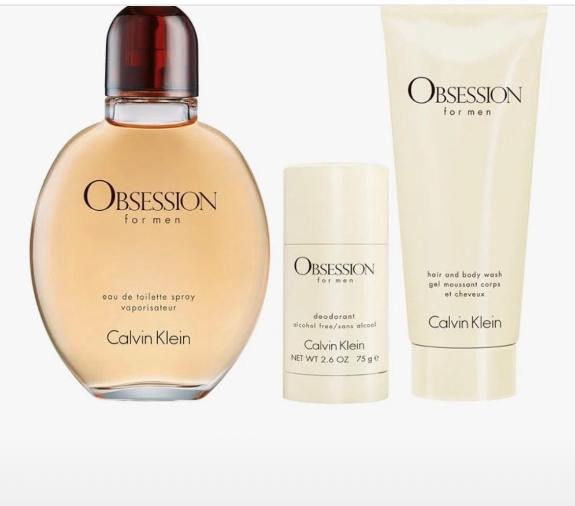 Calvin Klein Obsession set of 3 pieces for men