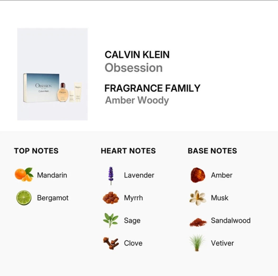 Calvin Klein Obsession set of 3 pieces for men
