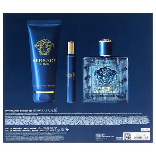 Versace Gift Set Eros 3 Pieces